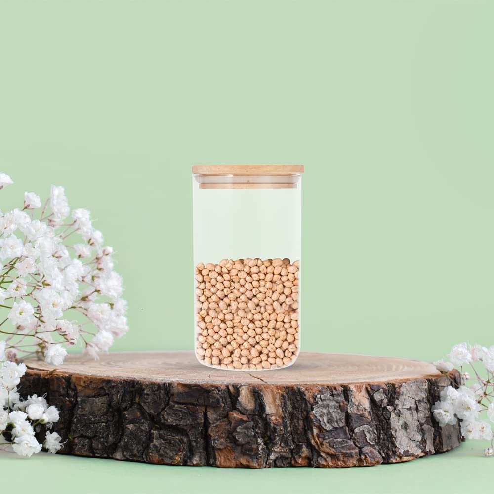 Buy Anko 1L Borosilicate Clear Glass Jar for Kitchen Storage Set of 1