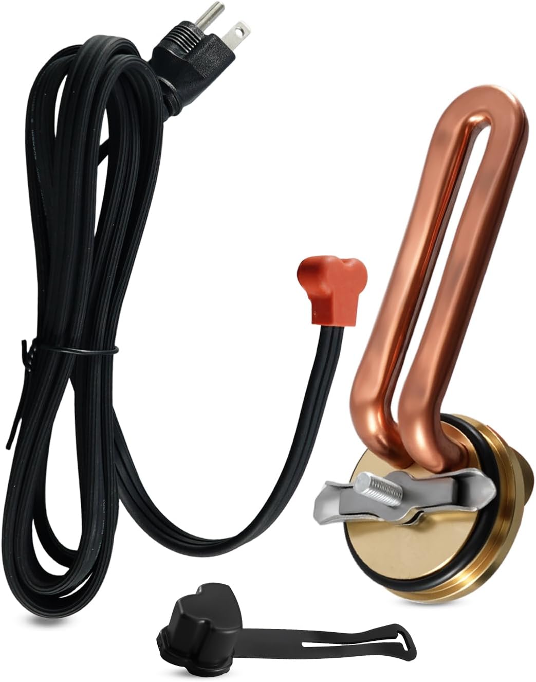 120V 1000W 1-1/2" Freeze Plug Engine Block Heater Fit for Ford Lincoln Mercury International Navistar, Diesel Engine Block Immersion Heater with Power Cord