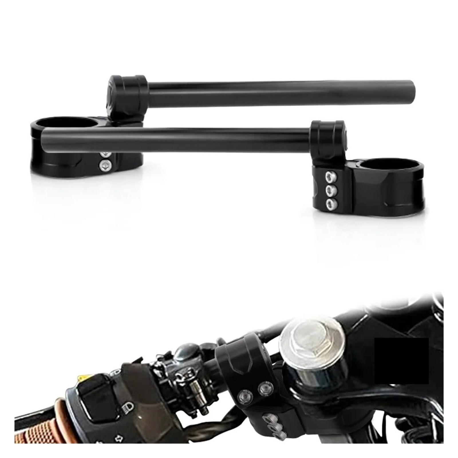 Semimanillares regulables de moto con elevador ajustable multi posición 8