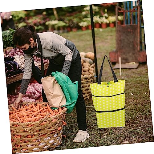 Zerodeko Einkaufswagen zusammenfalten tragbare Einkaufstasche Lebensmittelgeschäft Faltbare Einkaufstüten wagen karren faltbar Trolley für Supermarkt wiederverwendbare Einkaufstüte Haushalt – Bild 8