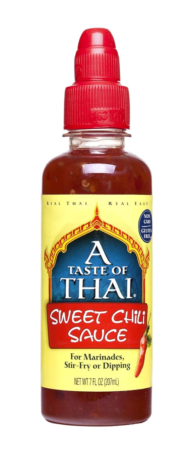 A Taste of Thai Sweet Red Chili Sauce 7oz Bottle Pack of