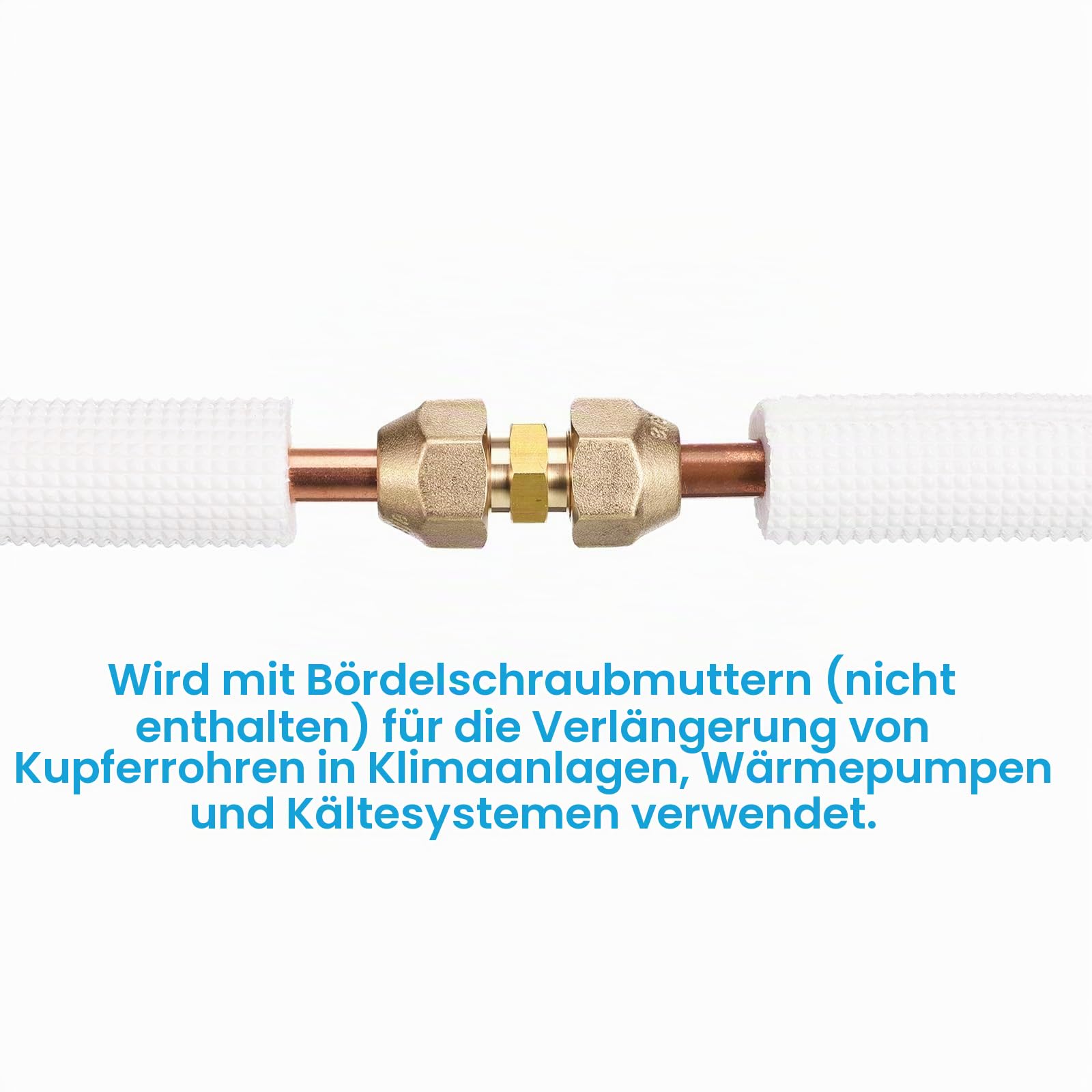 PATIKIL 1/4 Zoll Außen x 1/4 Zoll Außen Verbinder, 3 Stück SAE 45 Grad Flare Messing Adapter Union Rohrkupplung Flare Rohrverschraubung für Luft-, Gasleitungen