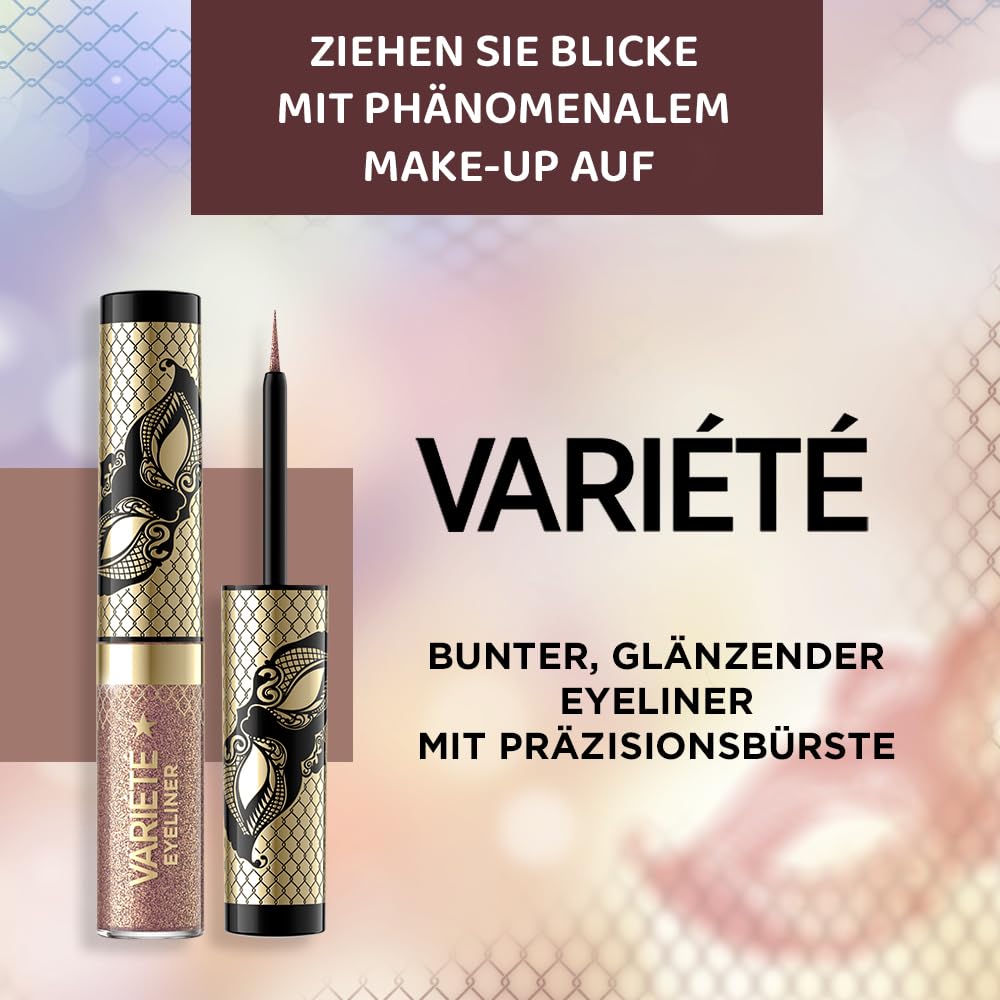 Eveline Cosmetics Variรฉtรฉ Colorful Liquid Eyeliner - No. 03 Chameleon, Long-Lasting 24-Hour Waterproof Shimmer - Image 3