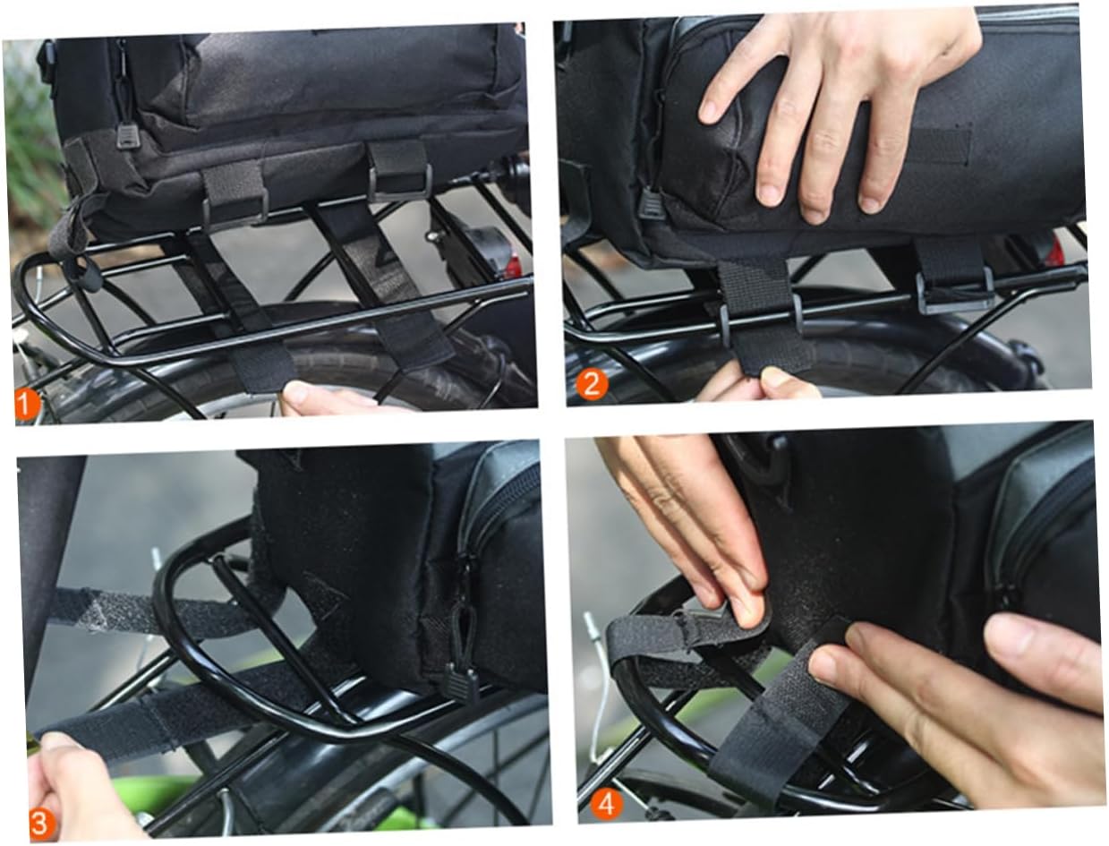 Convenient Bike Rack Bag for Cycling Outdoor Activities Capacity Back Seat Storage for Mountain and Black