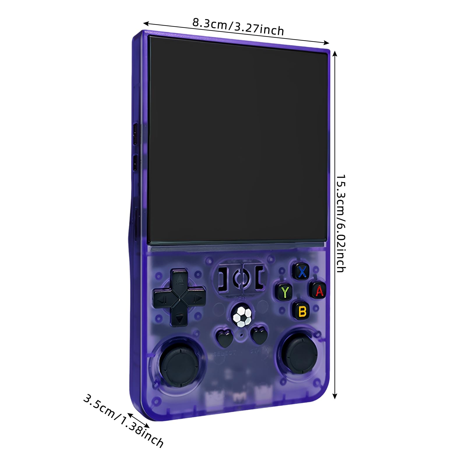 Consola de juegos portátil de 4 pulgadas, pantalla de 128 GB (morado) | Consola de juegos portátil portátil para juegos, entretenimiento, noches familiares y juegos sobre la marcha