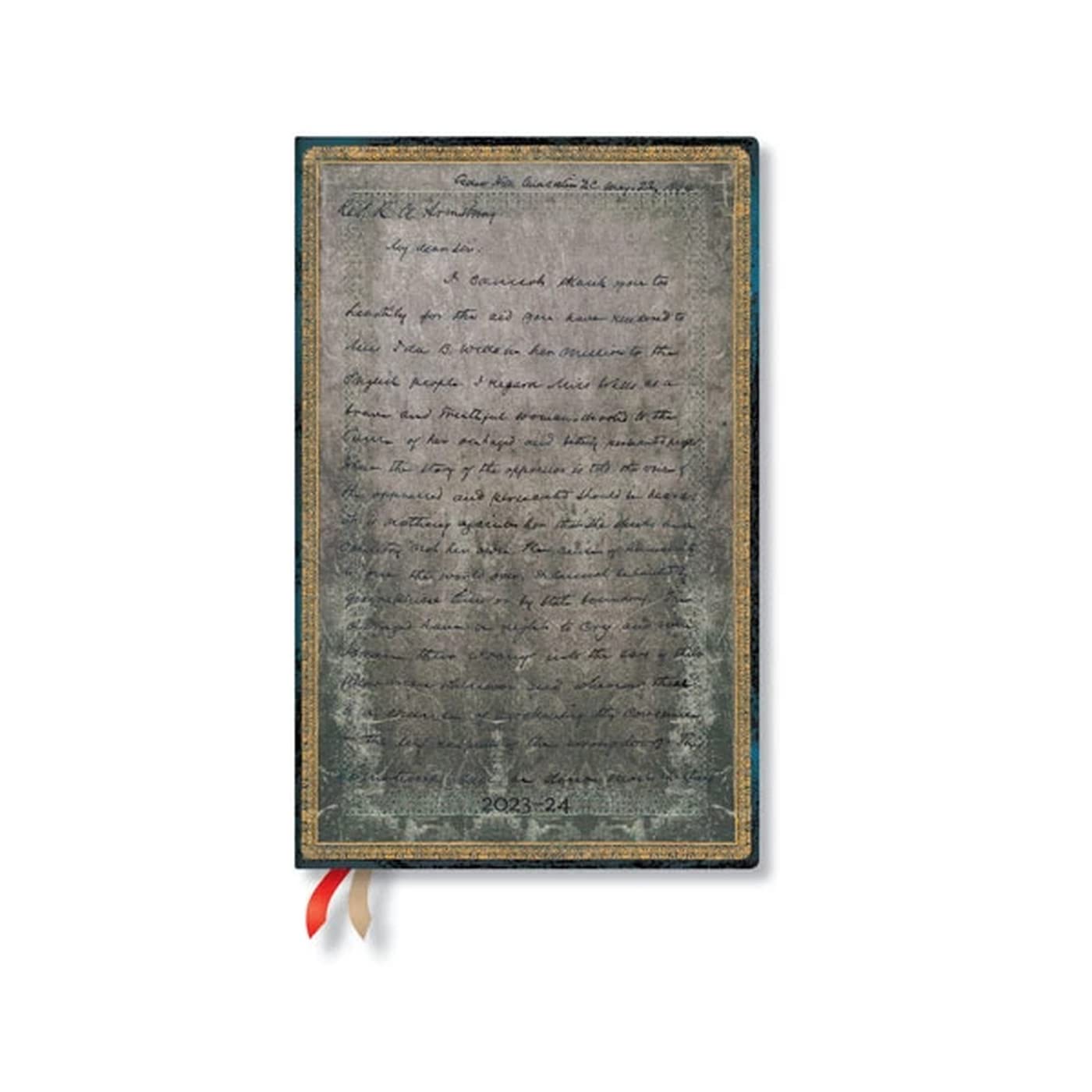 Paperblanks 18-Month Softcover Flexi Diaries 2023-2024 Frederick Douglass, Letter for Civil Rights | Vertical | Maxi (135 × 210 mm)