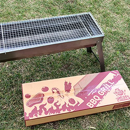 Barbecue à charbon pliable en acier inoxydable avec grille à boucle stable - 8
