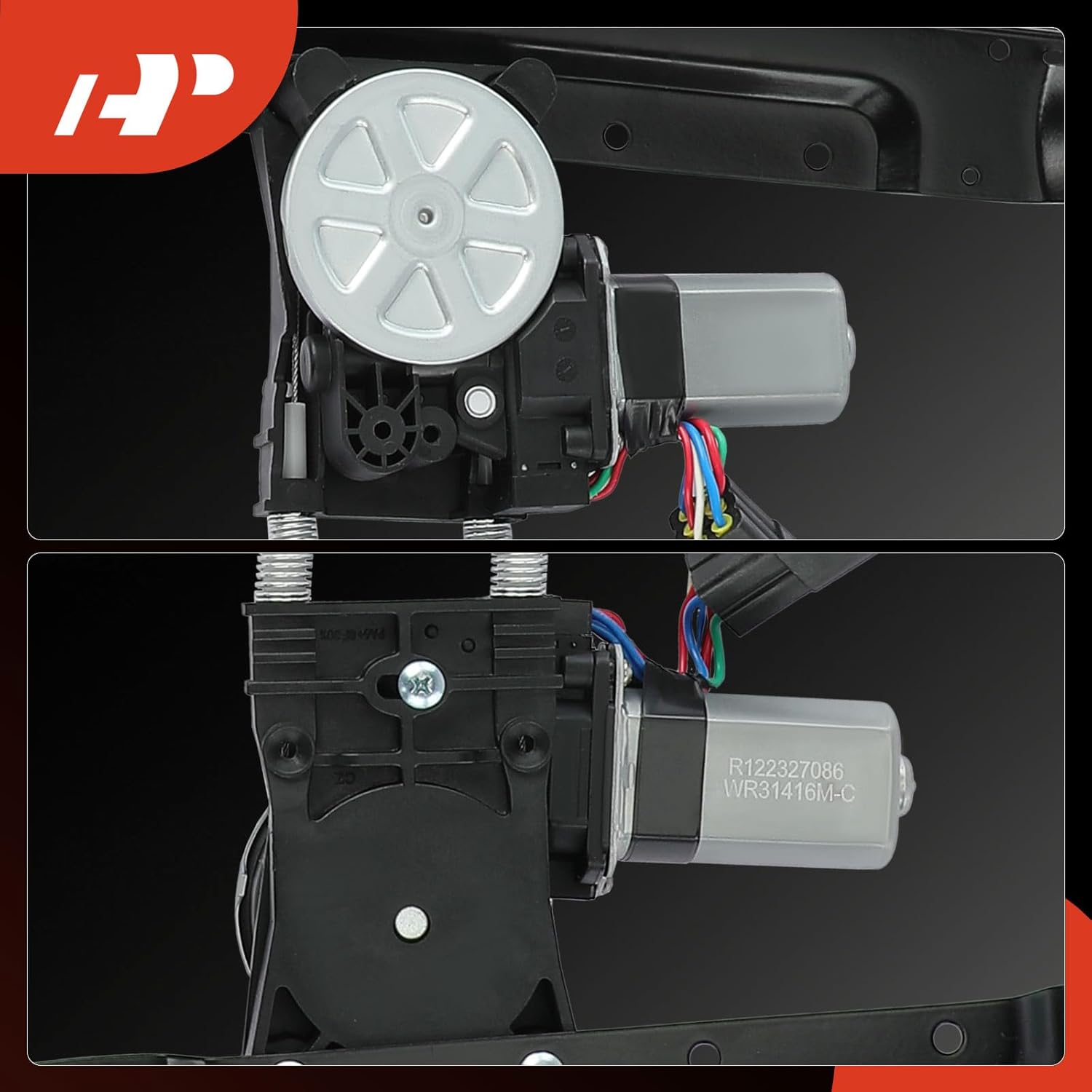 A-Premium Electric Power Window Regulator with Motor Compatible with Jaguar XJ 2010-2019 XJR 2014-2016 Sedan Front Left Driver Side