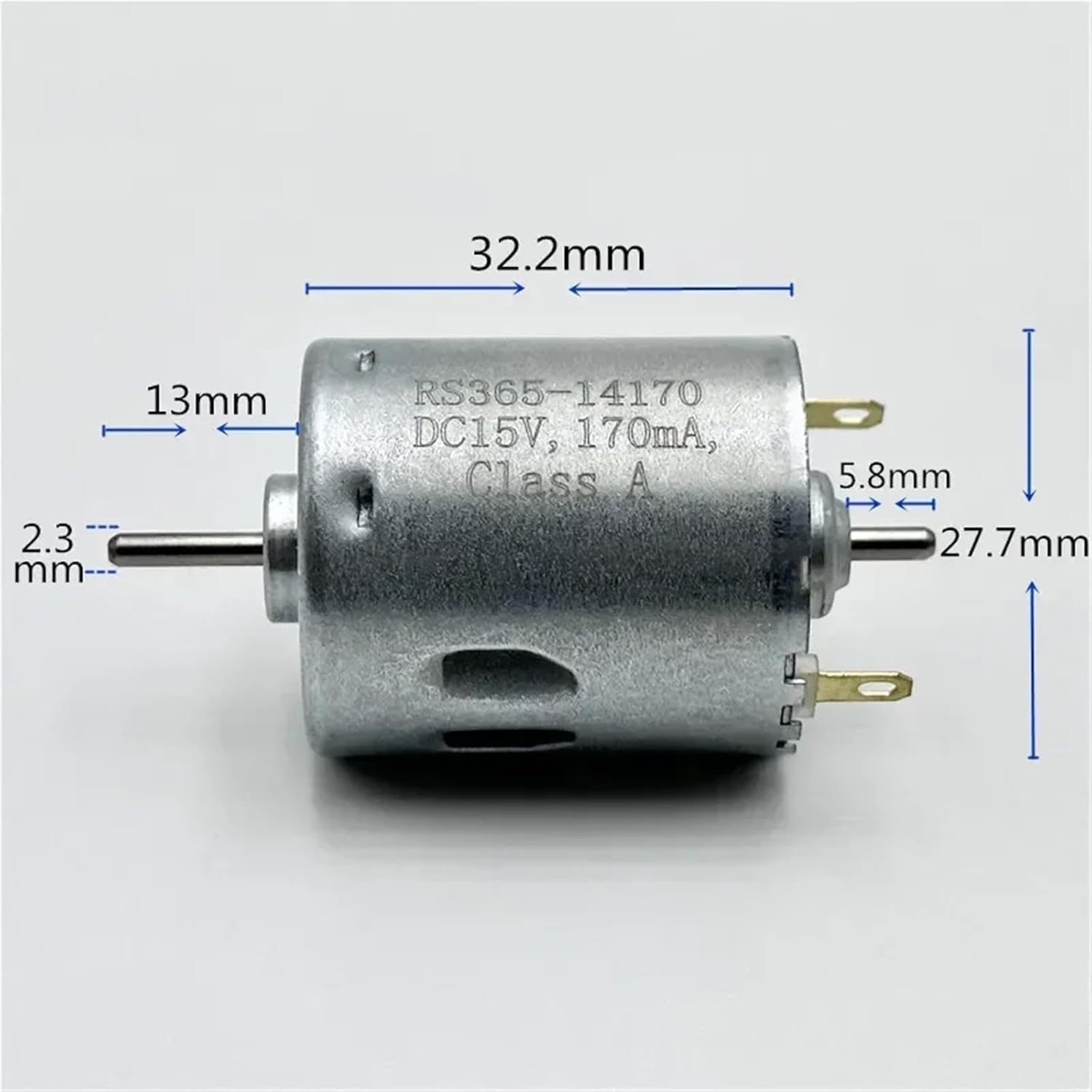 Micro RS-365-14170 Carbon Brush Motor DC 12V 14.4V 15V 18V 7700RPM Dual Shaft Long Life for Sweeper Robot Cleaner