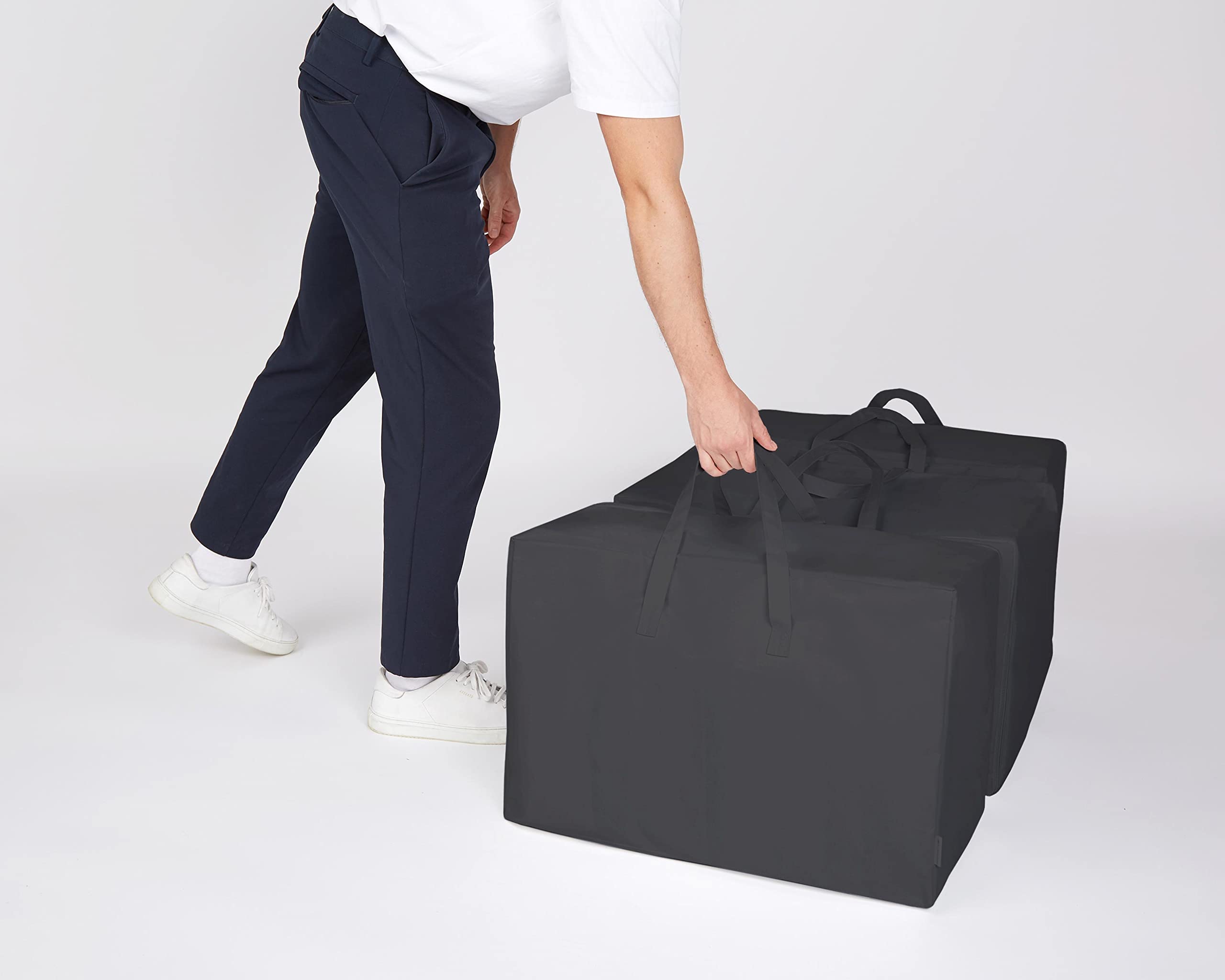 Eco Home Store Oversize Large Storage Bag Organizer with Zips. for Moving Clothes Storage, Laundry Bag, Packing - Image 3