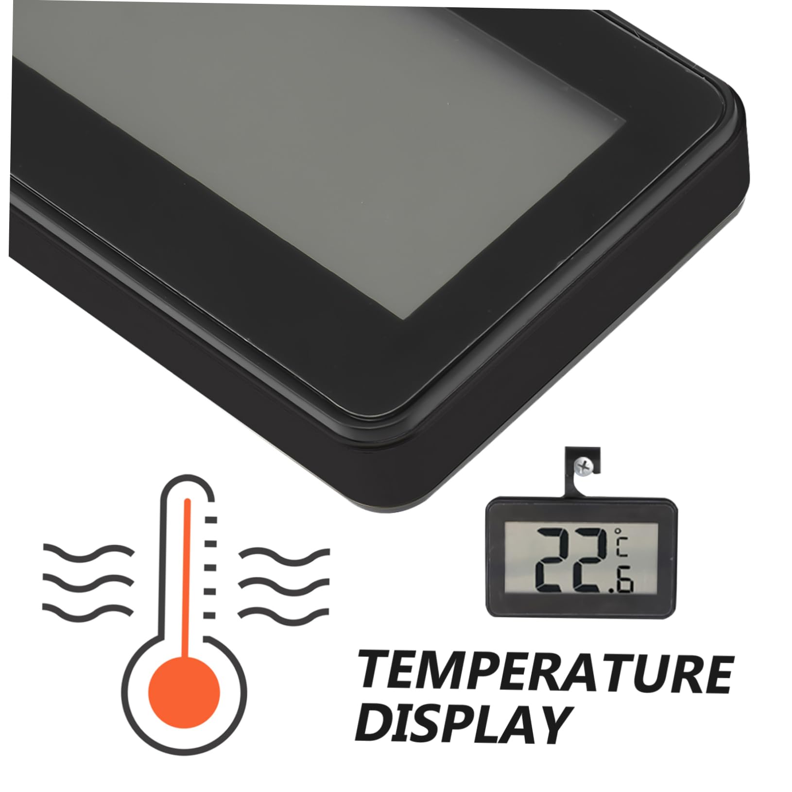 TOPBATHY 3pezzi Termometro Elettronico Batteria Precisione Allerta Congelatore Frigorifero Design e Facile Usare Display