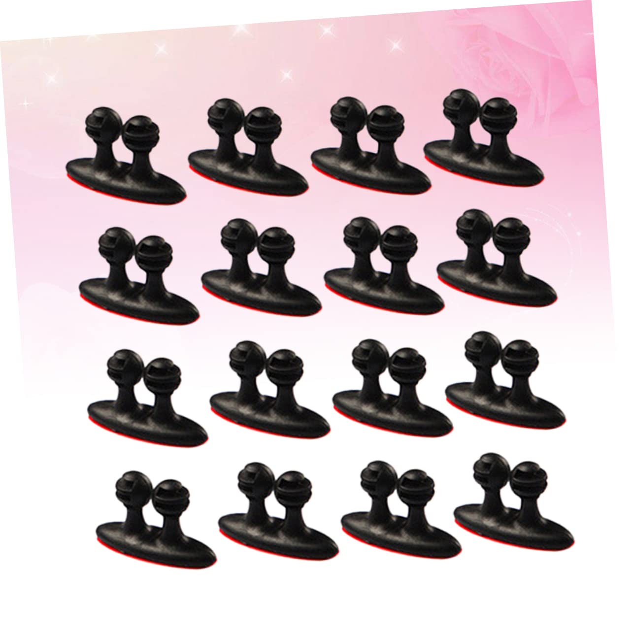 DOITOOL 96stücke Teiliges Kabelbinder Praktische Kabelclips Für Und Wandmontage Vielseitige Organizer Für Ladekabel Und Elektrische Drähte Schwarz