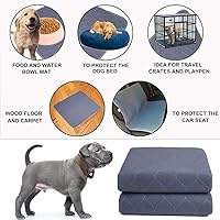 Vista 4 de Washable Dog Pee Pads+Free Grooming Gloves - Reusable Whelping Pads,Waterproof Dog Mat Non-Slip Puppy Potty Training Pads for Dogs, Cats, Bunny