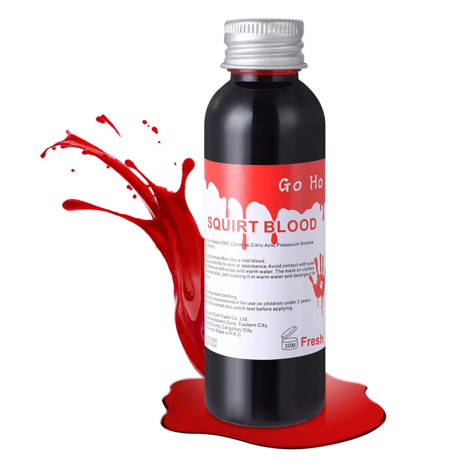 Mysense Fake Blood (2 oz), Realistic Effects, Washable, Easy Dry