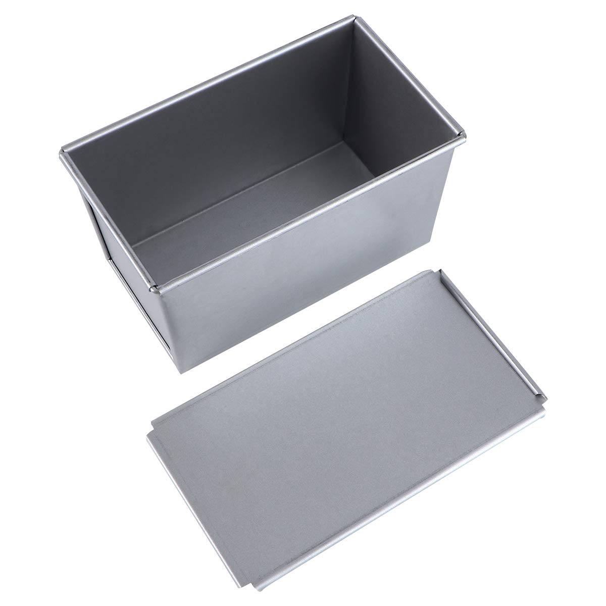 Toastform mit Deckel 1 Stück aus Aluminiumlegierung für Brotbacken | Rechteckig, Silber, Leicht zu Reinigen und Praktisch, Geeignet für Bäckerei und Hotelbetrieb