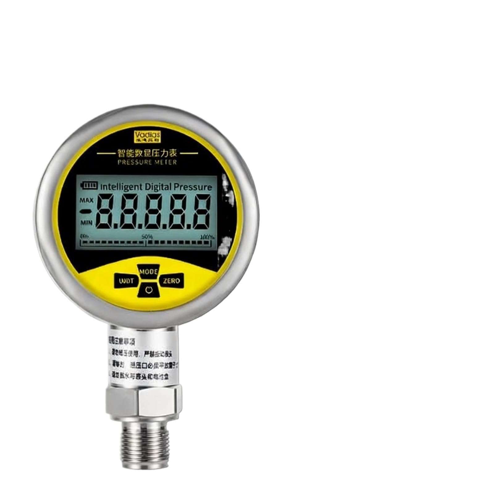 Medidor de presión Digital, manómetro de presión con pantalla de 0,1bar/1bar/10bar, 100kpa-0, 0,1-0,06mpa, 0,1-0,15mpa, 1 ud.