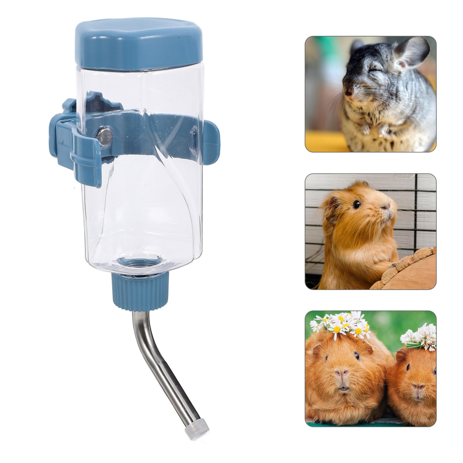 VANZACK Guinea Pig Bottle Water Bottle Drinker Leak Portable Spill Let Chinchilla Suction Hamster Silent Drip Slobber Watering Feeder Rabbit Bottle Rabbit Water Dispenser The Pet