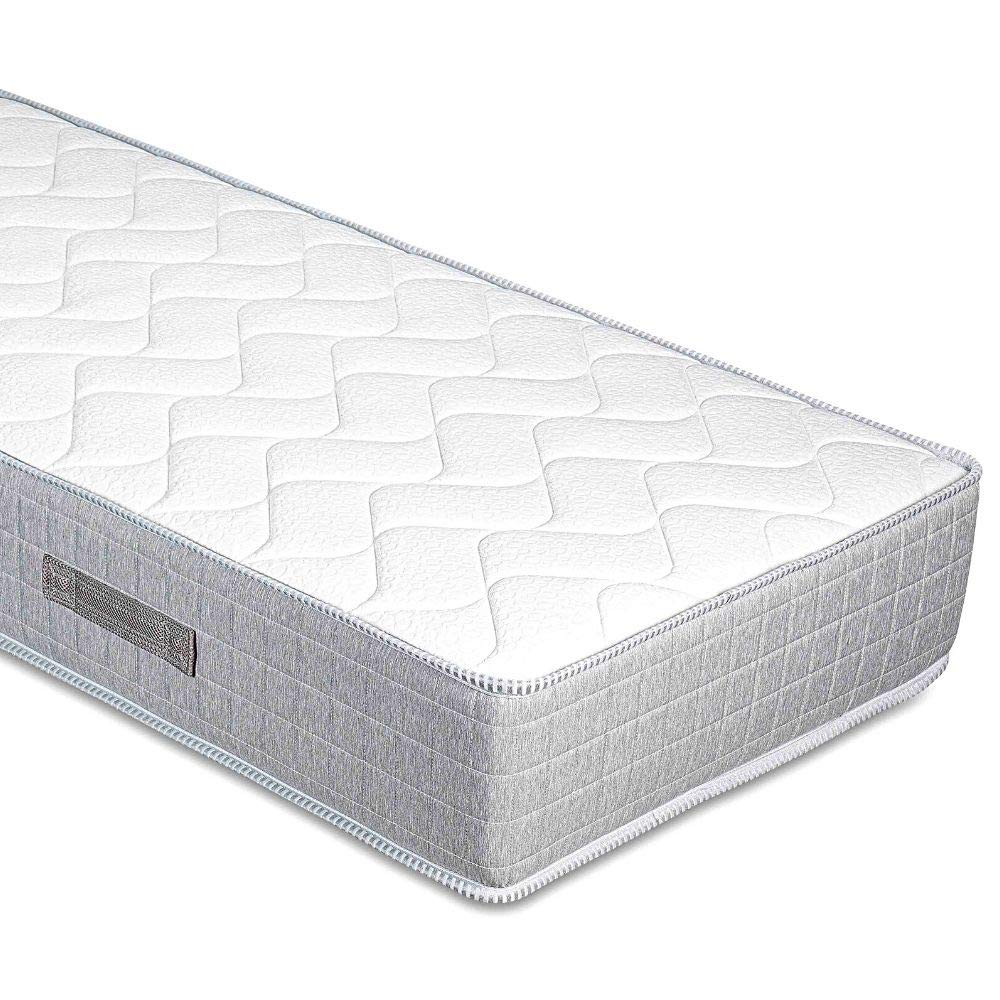EVERGREENWEB Materasso Singolo 85x195 in Waterfoam Alto 25 cm con CUSCINO Memory Foam GRATIS, Ortopedico con DISPOSITIVO MEDICO, Rivestimento Effetto MASSAGIANTE tessuto Antiacaro, per Reti e Letti