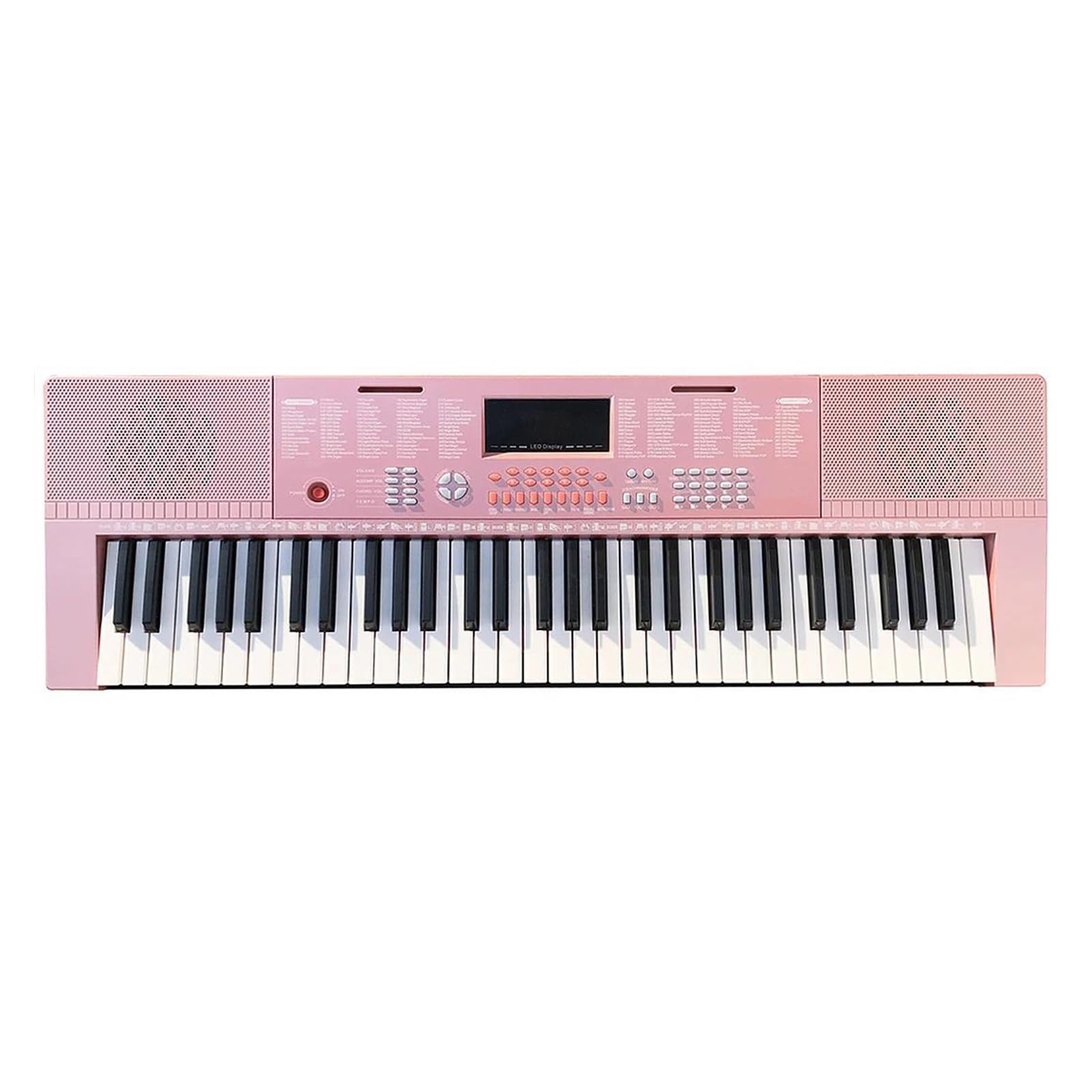 dorosłych klawiatura elektroniczna Klawiatura Muzyczna Profesjonalny Kontroler Elektroniczny Syntezator Muzyki Fortepianowej Cyfrowe 61 Klawiszy Instrumenty Organowe (Color : Pink)