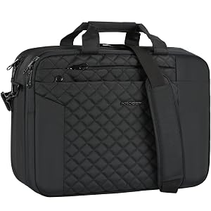 KROSER Laptop Bag 15 6 Inch Briefcase Shoulder Bag Water Repellent Laptop Bag Bussiness Carrying Handbag