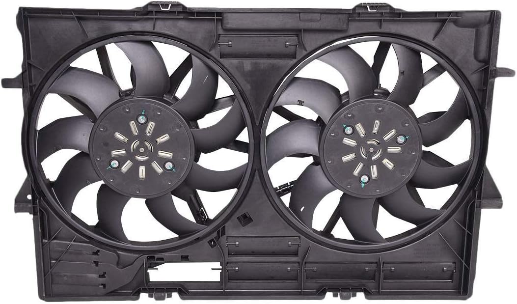 Bapmic 4H0121207B Radiator Cooling Fan Assembly for Audi Q5