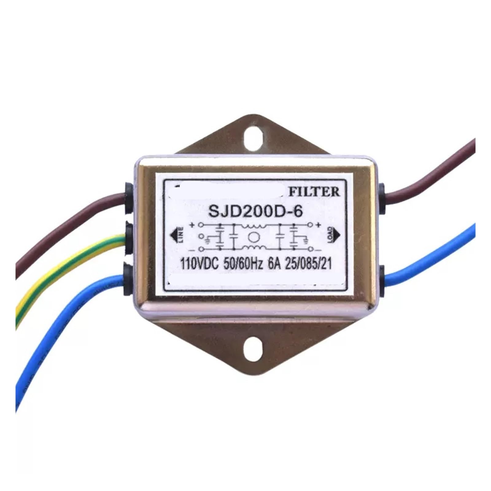 Filtro de alimentación CC SJD430D-10A atenuador de ruido eléctrico en redes de distribución