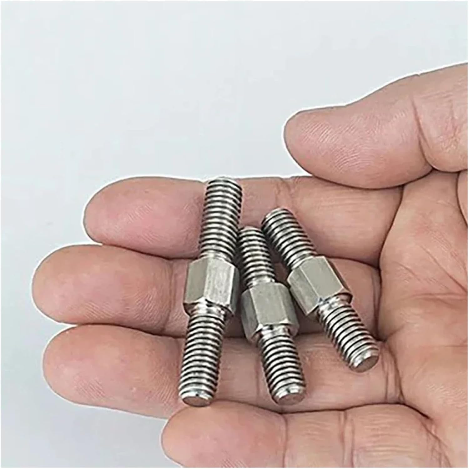 Double Threaded Rod, 1~5pc M3M4M5M6M8M10M12~M16 Stainless Steel Left&Right Thread Double End Thread Rod Positive&Negative Thread Bar Stud Bolts Screw(M5x80mm-2pcs)