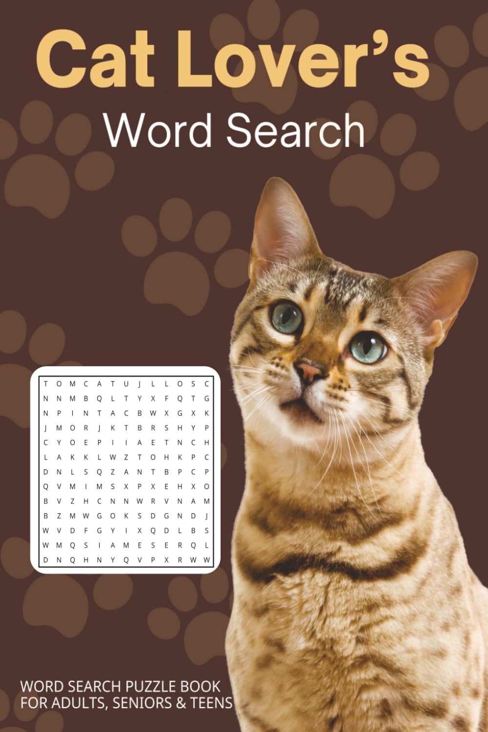 Cat Lover’s Word Search: A Large Print Relaxing Word Search Puzzle Book for Cat Lovers, Featuring Kittens, Breeds, and Feline-Themed Words