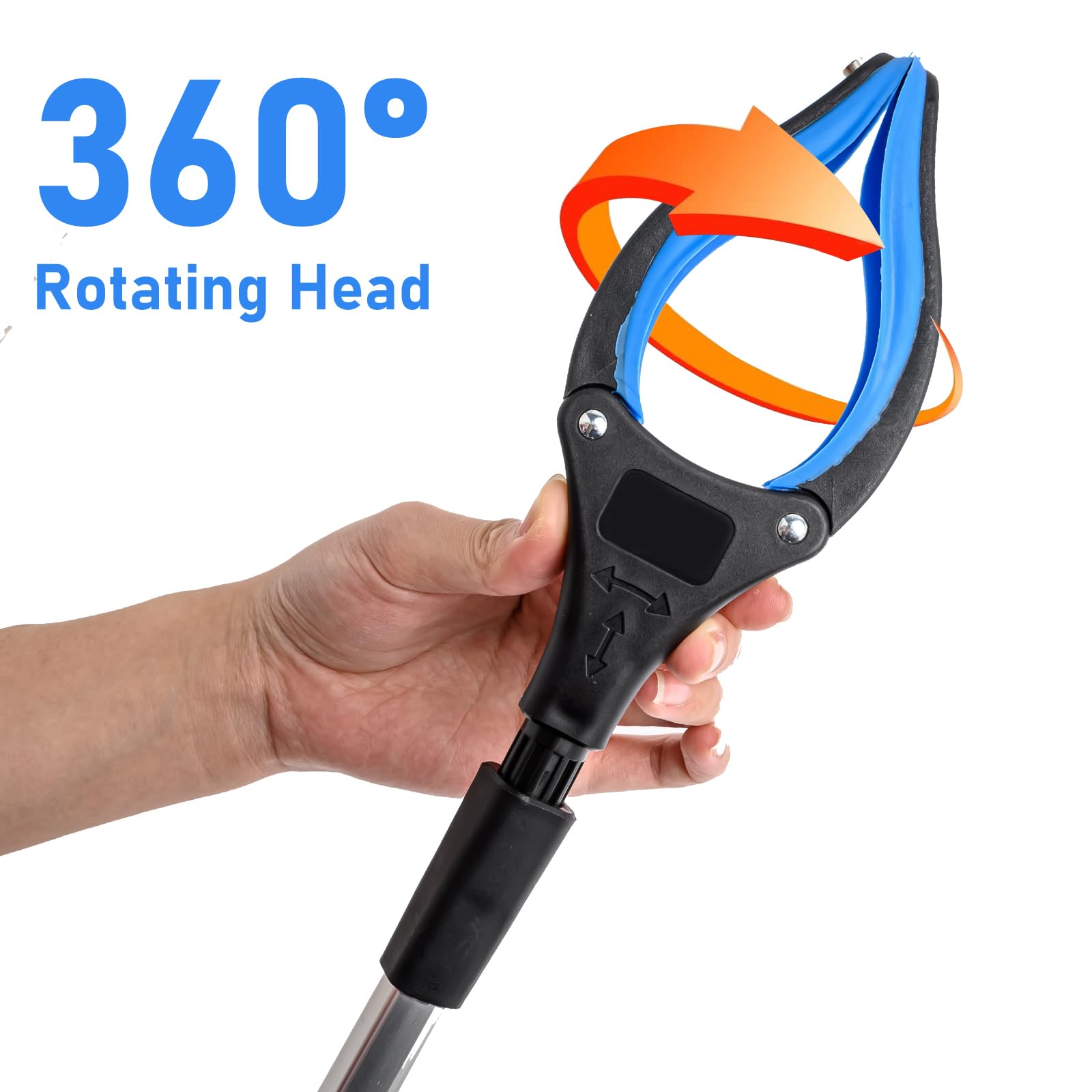 6er Set Faltbare Greifzange 82 cm – Aluminium Müllzange mit 360° Magnetspitze & Rutschfestem Griff Aufhebehilfe für Senioren, Garten, Haushalt