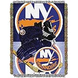 Northwest NHL New York Islanders Unisex-Adult Woven Tapestry Throw Blanket, 48' x 60', Home Ice Advantage