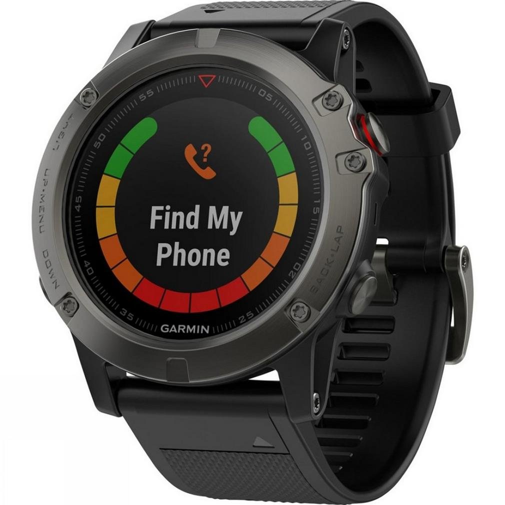 Garmin Fenix 5X Sapphire Bluetooth Nero, Grigio orologio sportivo