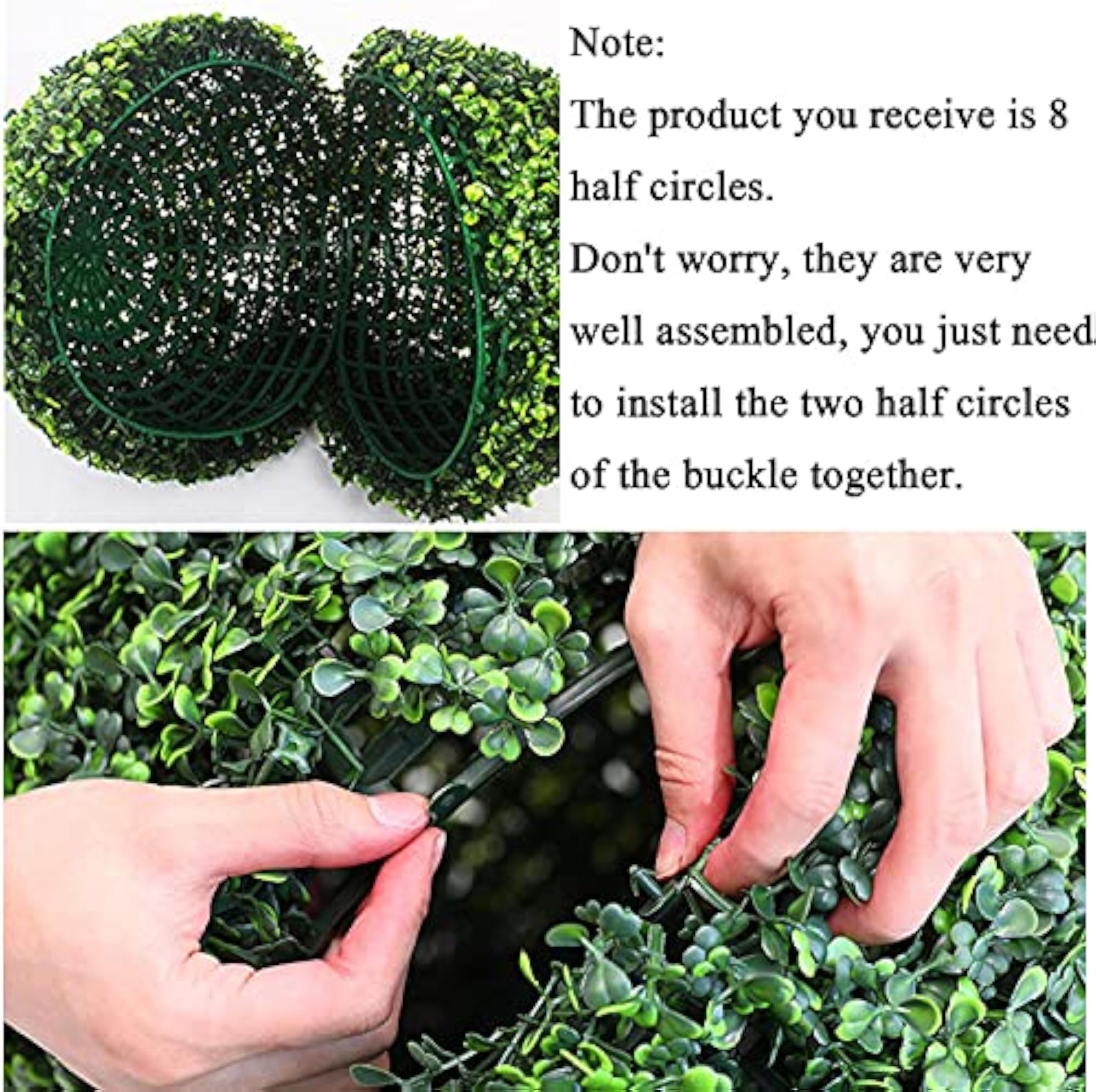 Artificial Boxwood Topiary Balls, Decorative Faux Plants