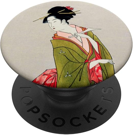 Amazon Com Japanese Kimono Vintage Japan Art Geisha Asian Ukiyo E Popsockets Popgrip Swappable Grip For Phones Tablets