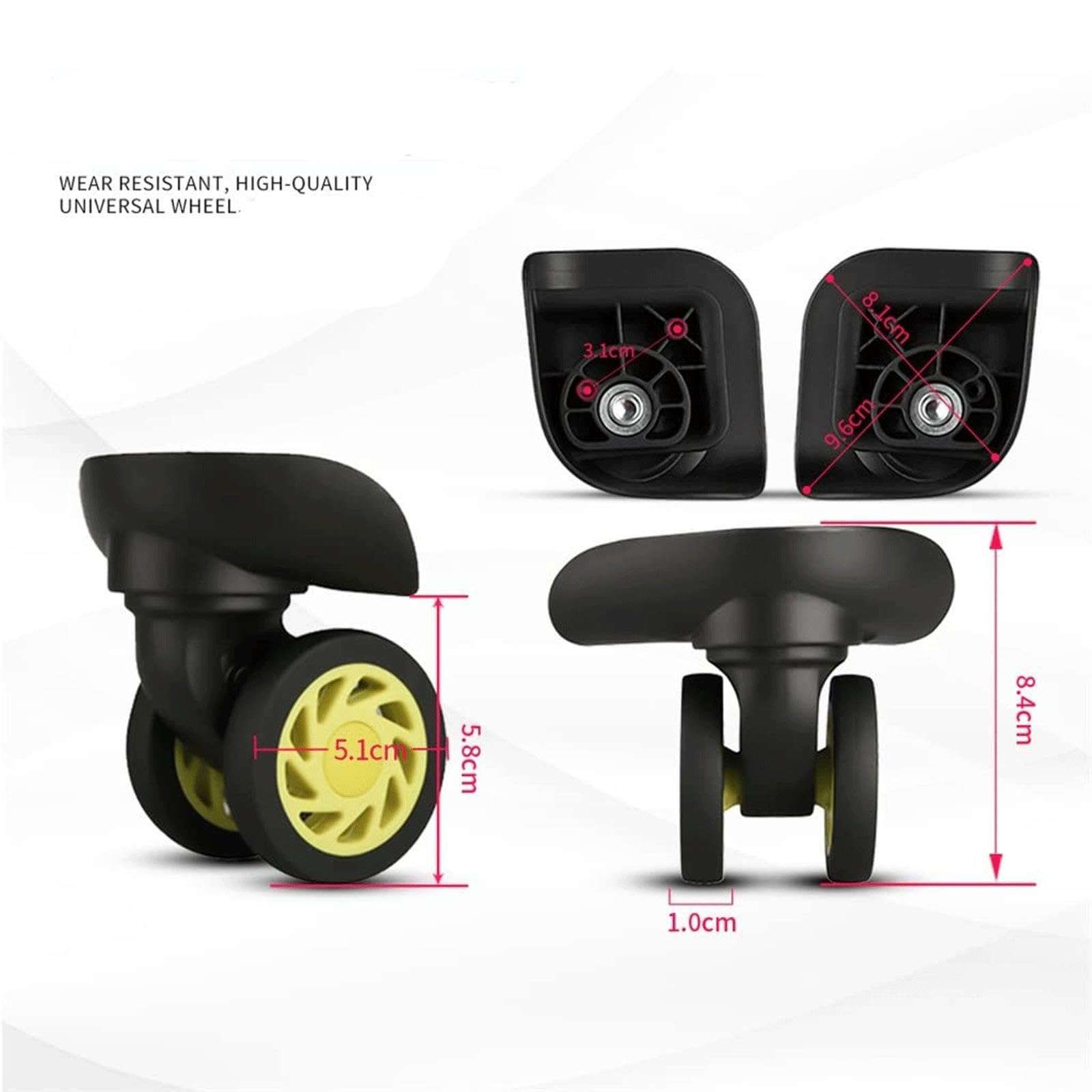 Roues de rechange for bagages,roulette pivotante for valise silencieuse