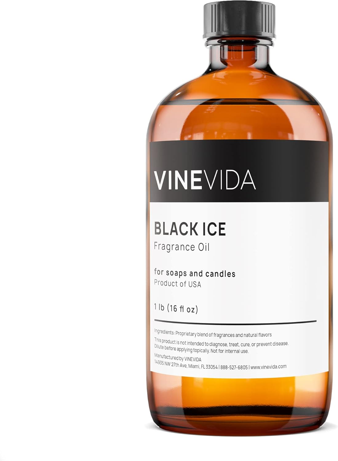 VINEVIDA [16oz] Black Ice Fragrance Oil for Soap Making
