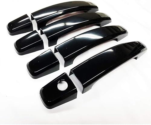 S SIZVER Ultra Finish - Juego de 8 cubiertas para manijas de puerta compatibles con Chevrolet Cruze+Camaro+Malibu+Sonic+Volt+Aveo Buick