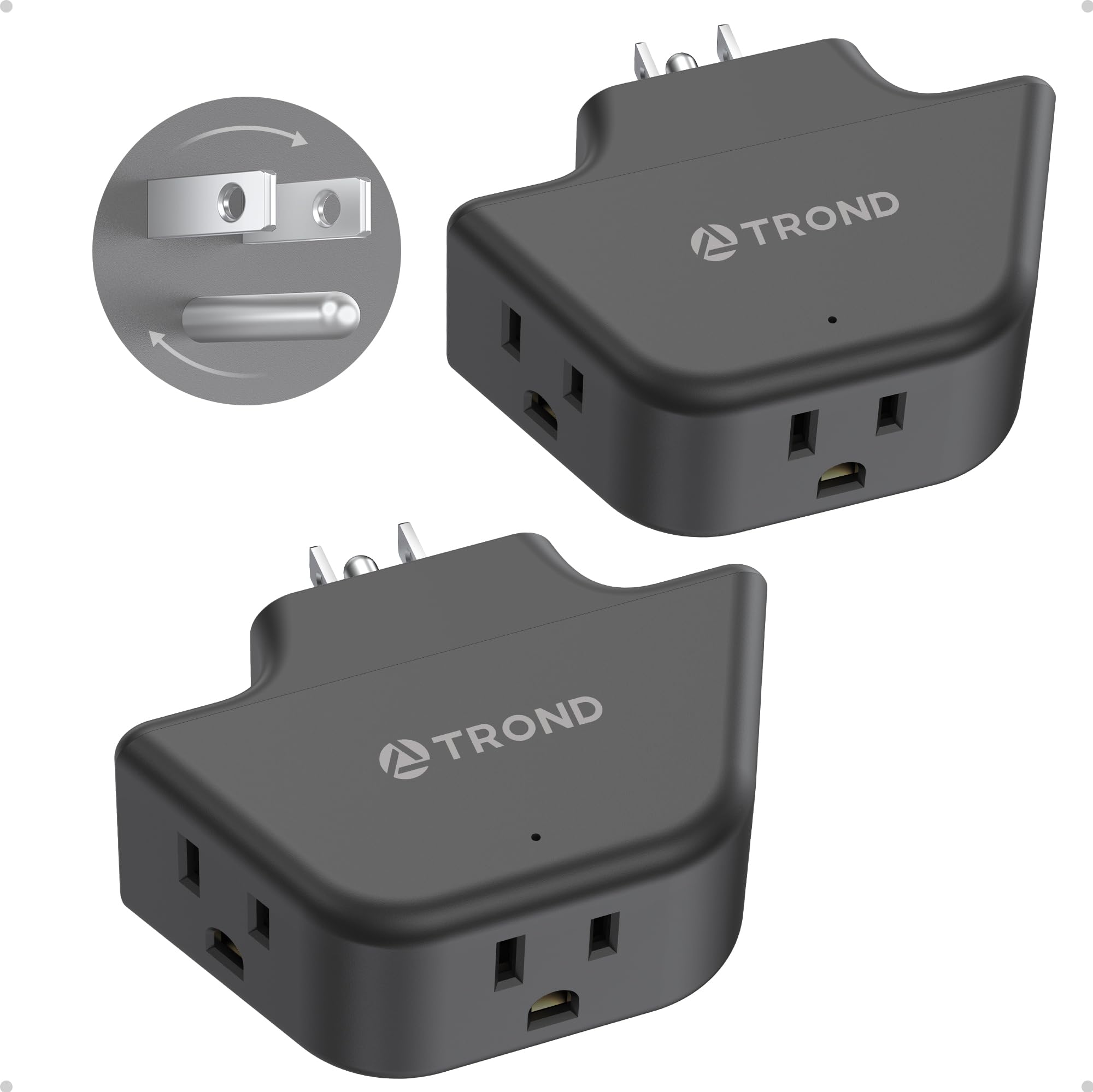 TROND 2-Pack Outlet Extender - Multi Plug Adapter -11 TROND 2-Pack Outlet Extender - Multi Plug Adapter -11