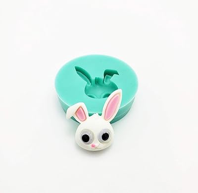 Findings Stop Brand - Bunny Rabbit Flexible Silicone Mold for Crafts, Jewelry, Resin, Scrapbooking, Polymer Clay.