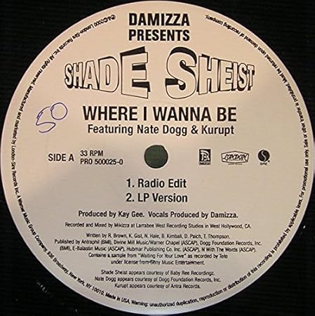- Shade Sheist / Where I Wanna Be - Amazon.com Music - Shade Sheist / Where I Wanna Be - Amazon.com Music