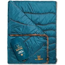 Wise Owl Outfitters Outdoor Camping Blanket &ndash; Lightweight Packable Puffy Quilt for Backpacking, Hiking &amp; Travel &ndash; Warm Water Resistant Blanket for Cold Weather Camping