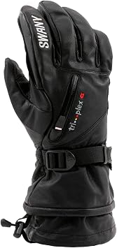 Swany Womens X-Calibur Sports Insulated Warm Durable Breathable Flexible Waterproof Leather Winter Ski Gloves