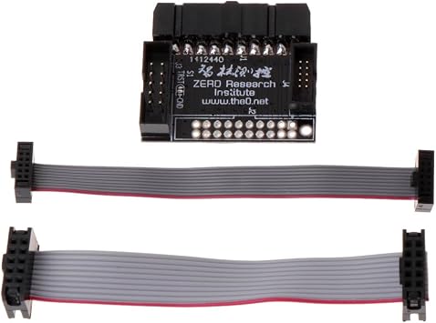 Professional 20-pin 2.54 JTAG Interface to 10-pin 2.0mm & 1.27mm SWD Interface Adapter Board Good, Black