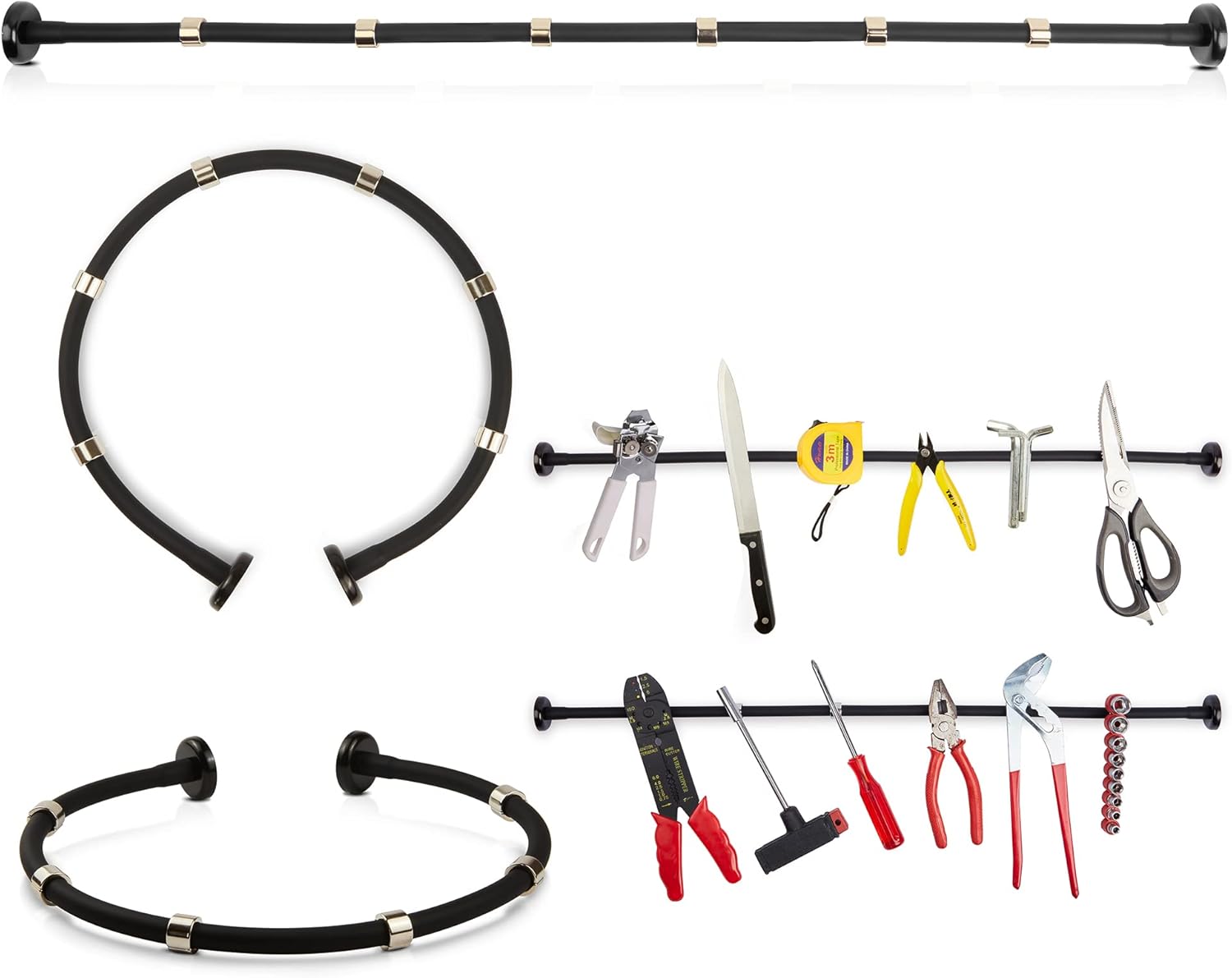 🛒 Crazy Deals NuuForms Flexible Magnetic Key & Knick-Knack Holder. Novelty Trinket Hanger and Organizer. Mounts on Refrigerator, Metal Surfaces, Tabletop. Holds Electronics, Small Tools. Powerful Neodymium Magnets.