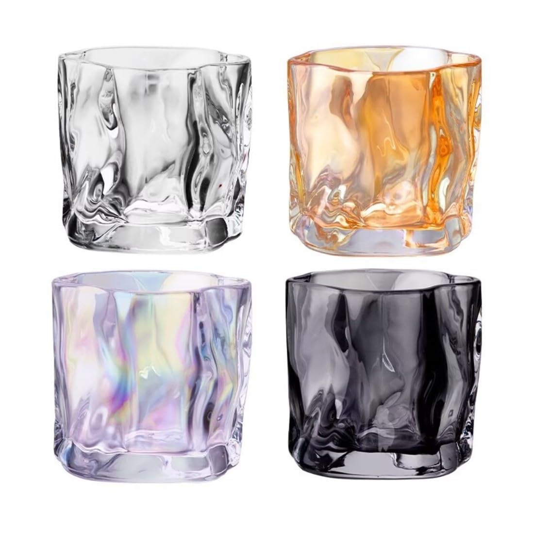 Amazon.co.jp: 【4個】酒グラス セット 日本酒 おちょこ ガラス グラス