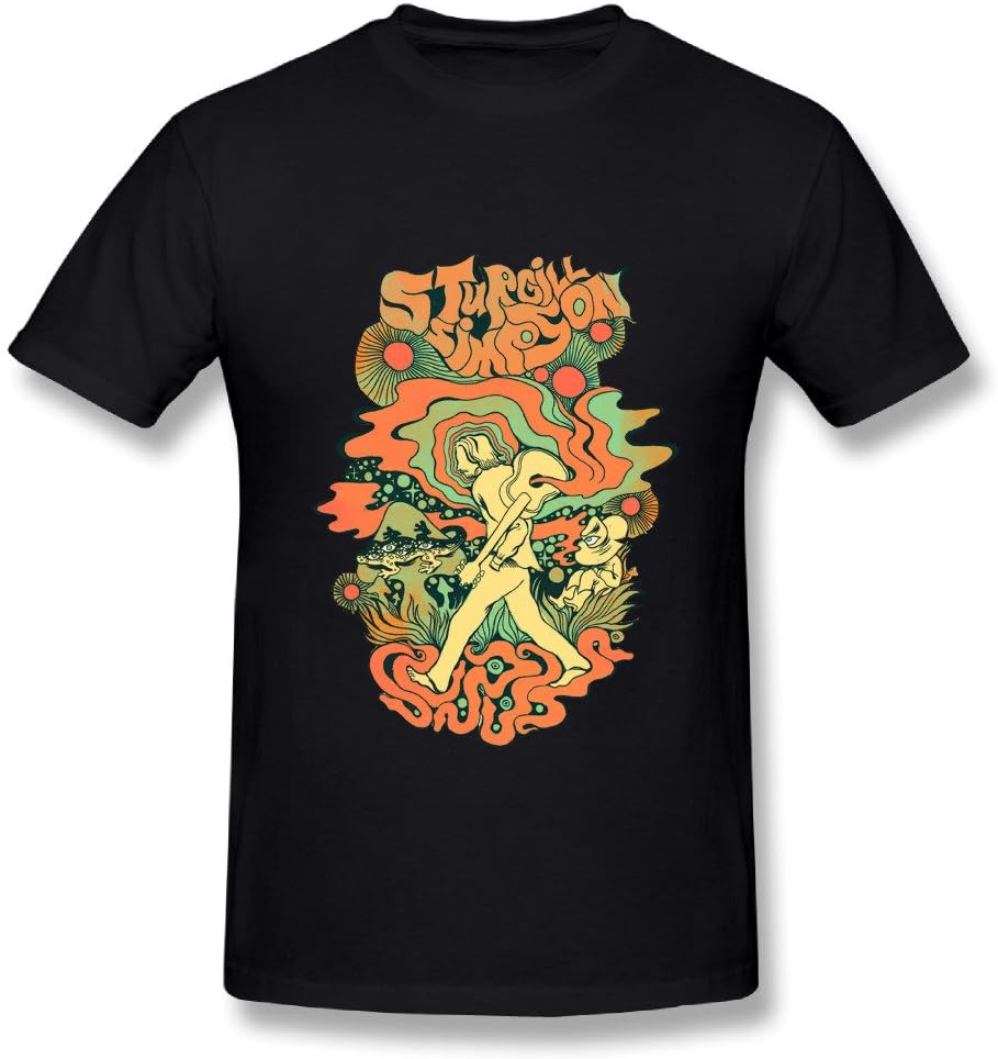 Sturgill Simpson Poster 2016 Men Tee Shirt Black