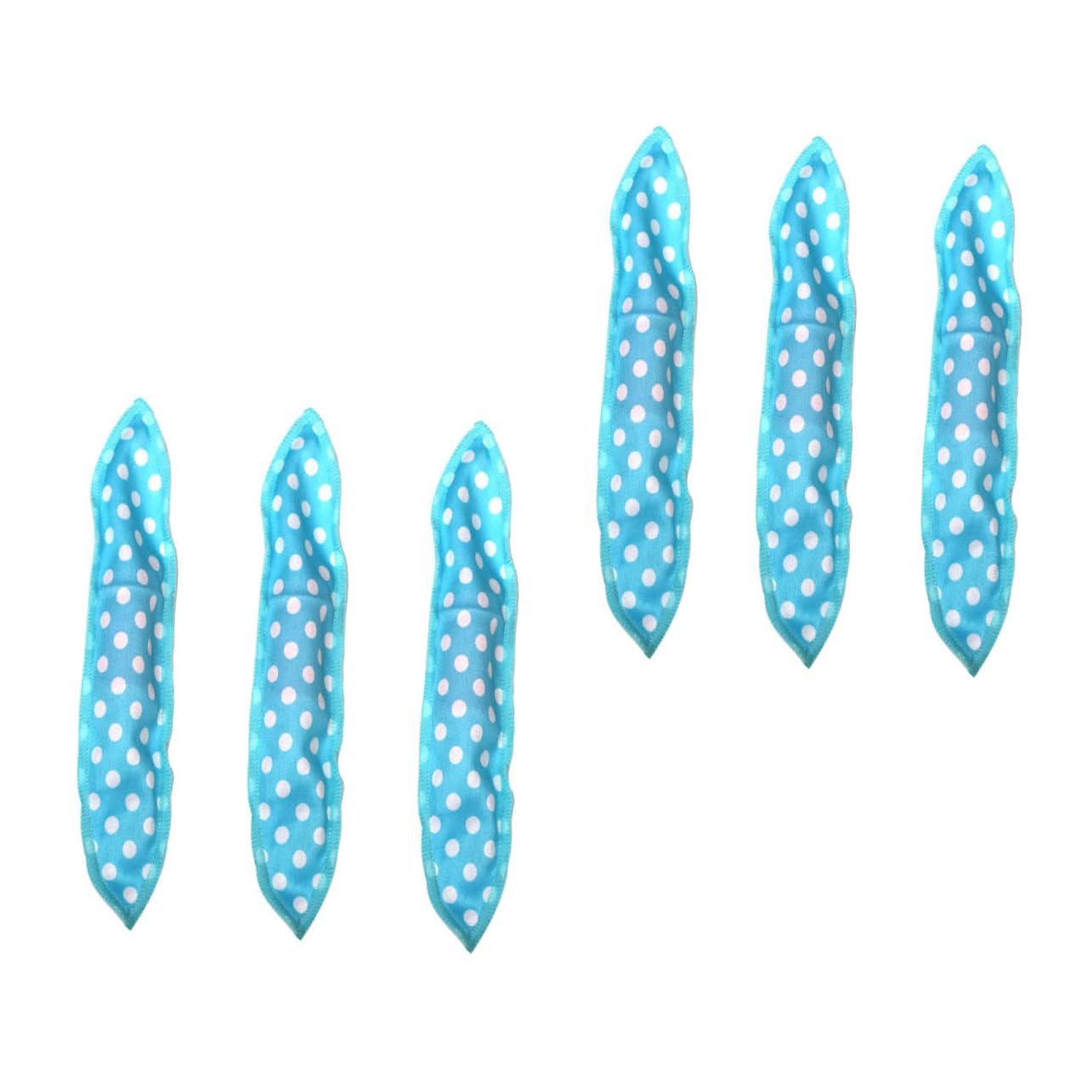 Ipetboom 6Pcs Self Grip Sponge Hair Rollers for Women Easy DIY Curling Tool Lightweight Portable Blue Hair Curlers for Effortless Heatless Curls