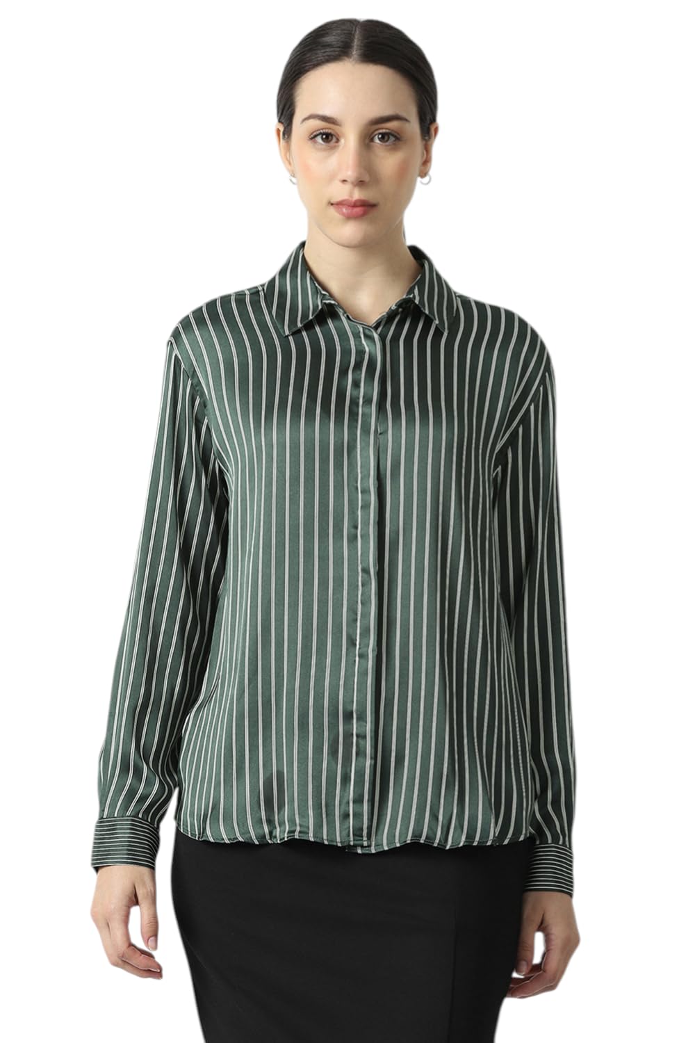 van heusen Women's Striped Regular Fit Shirt-picture-22