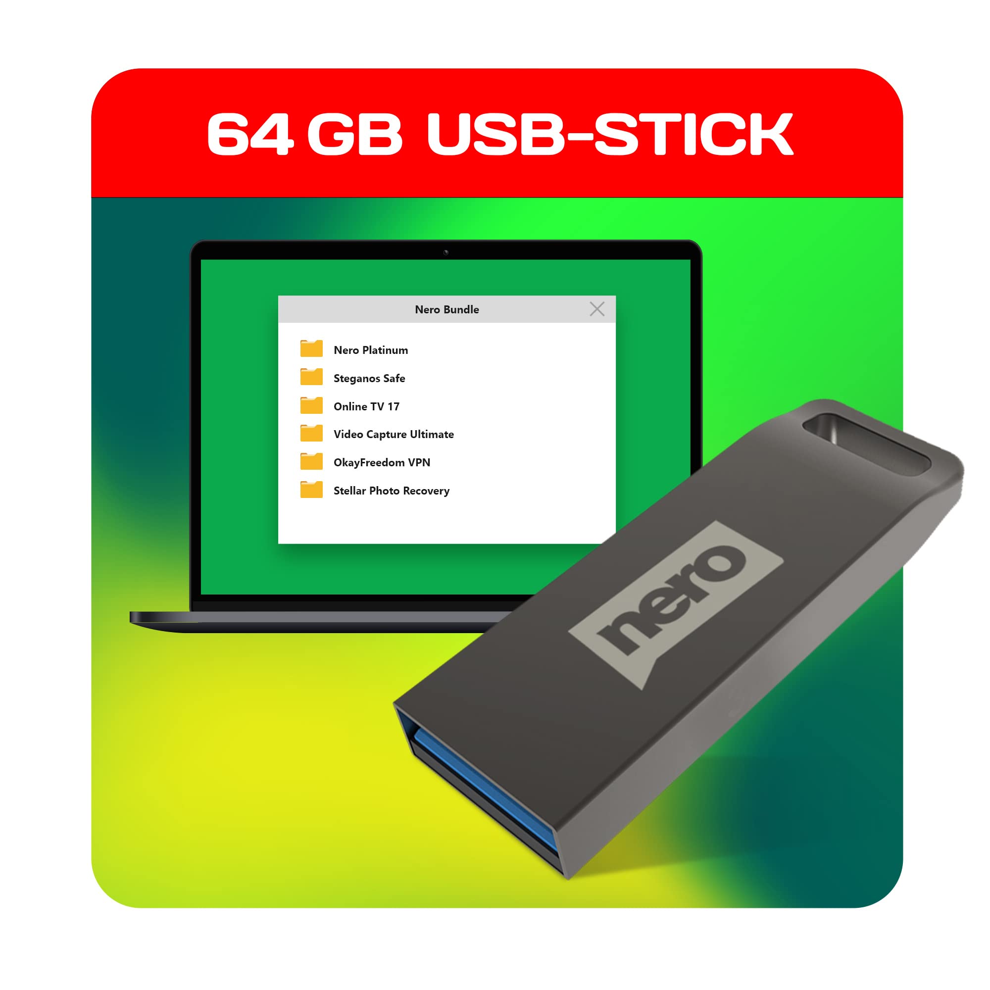 Nero Super-Bundle | Multimedia Software Paket: Videobearbeitung, Brennen, Backup, Medienverwaltung, Fotorettung, PC-Optimierung, Sicherheit & VPN | Nero Platinum Unlimited | 1 PC | Windows 11/10/8/7