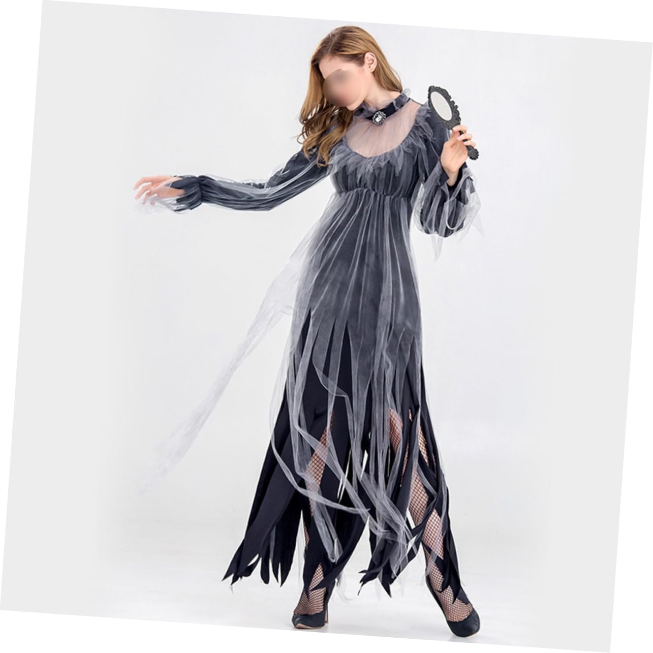 2 Piezas traje para cosplay vestido cosplay vestidos de gala vampiro Ideal para disfraces de Halloween traje de para el rendimiento vestido de disfraz de bruja para adultos