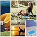 uxcell Lightweight Foldable Foam Hiking Seat Pad for Camping, Portable Sitting Pad Outdoor Sitting Mat for Picnic, Hiking, Backpacking, Mountaineering, Blue